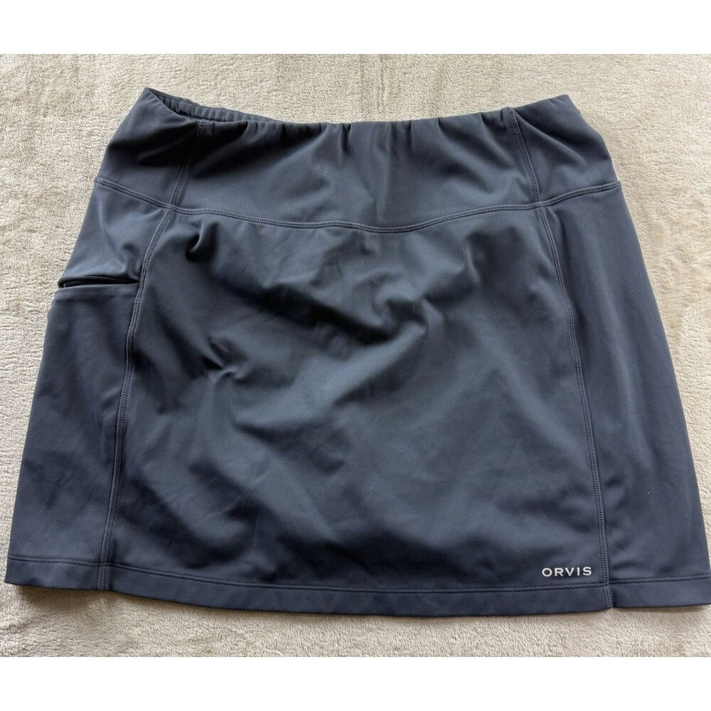 ORVIS Women’s Skort Blue With Zip Pocket Size Large